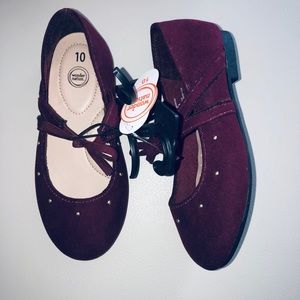 Childrens Shoes Maroon. Size 10. New Never worn.